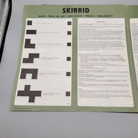 Skirrid Strategy Board Game Bag Plastic Tile Shapes Instructions Complete 1970s - Picture 8 of 11